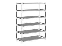 Zapatero gris 60x28x90 cm Tela