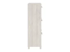 Zapatero HAMAR madera maciza de pino blanca 59,5x35x117 cm ES805683