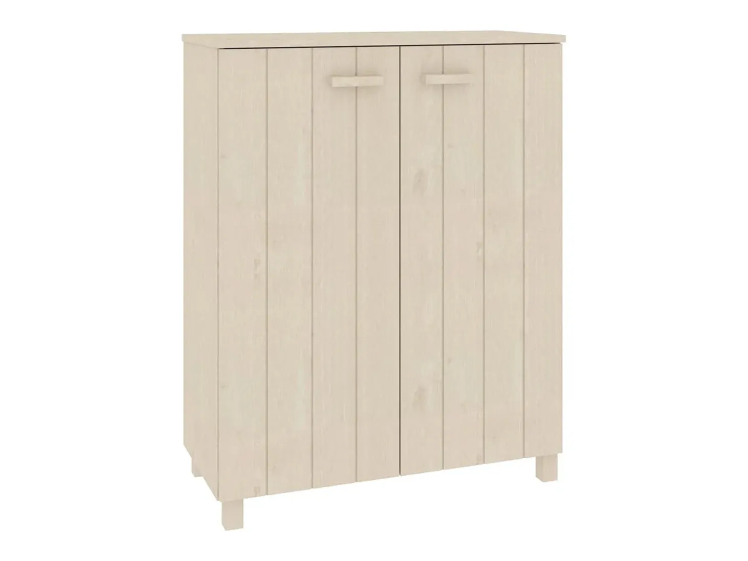 Zapatero HAMAR madera pino maciza marrón miel 85x40x108 cm ES125980