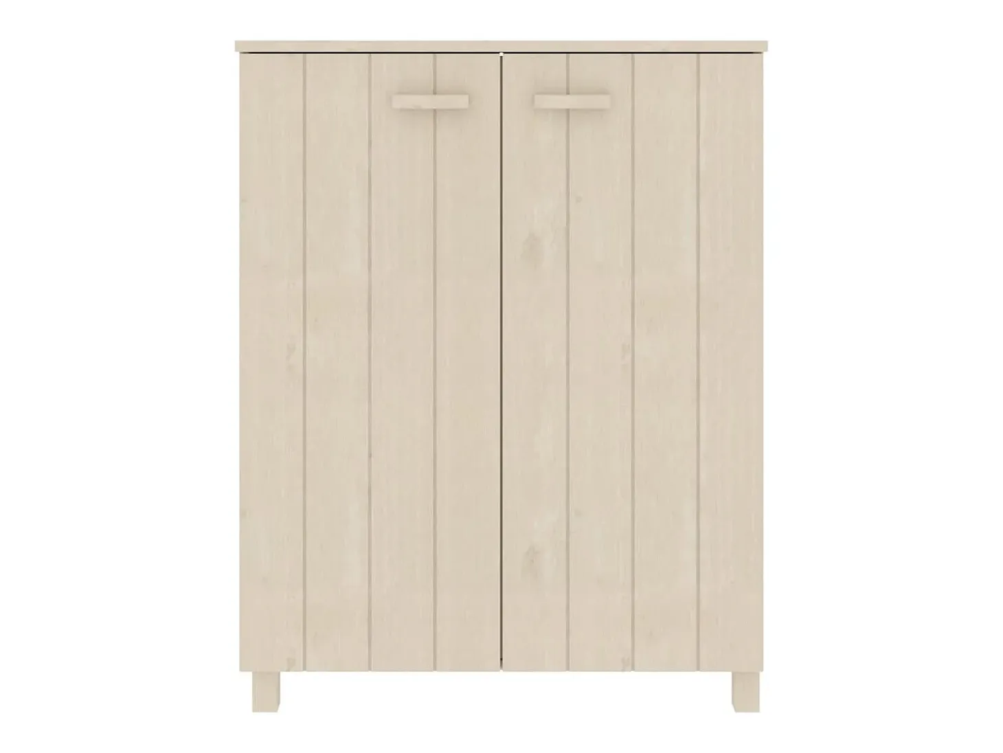 Zapatero HAMAR madera pino maciza marrón miel 85x40x108 cm ES125980