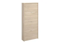Zapatero Jazz 4 baldas natural 149x60,9x25,2 cm
