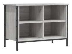 Zapatero madera de ingeniería gris Sonoma 69x35x50 cm ES715904