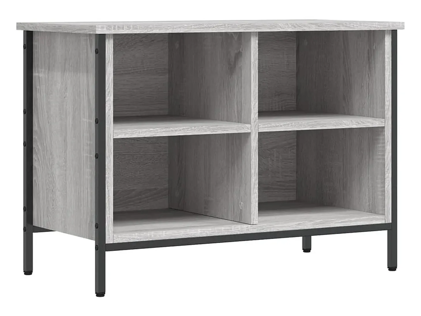 Zapatero madera de ingeniería gris Sonoma 69x35x50 cm ES715904