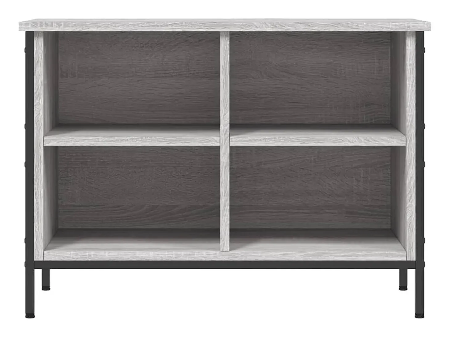 Zapatero madera de ingeniería gris Sonoma 69x35x50 cm ES715904
