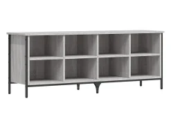 Zapatero madera de ingeniería gris Sonoma 131x35x50 cm ES830179