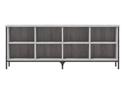 Zapatero madera de ingeniería gris Sonoma 131x35x50 cm ES830179