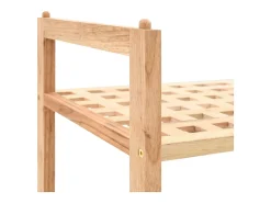 Zapatero Madera maciza de nogal 69 x 26 x 81 cm