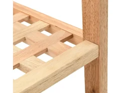 Zapatero Madera maciza de nogal 69 x 26 x 81 cm
