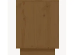 Zapatero Marrón Miel 110x34x45cm Madera Maciza de Pino