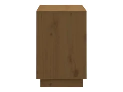 Zapatero Marrón Miel 110x34x52cm Madera Maciza de Pino