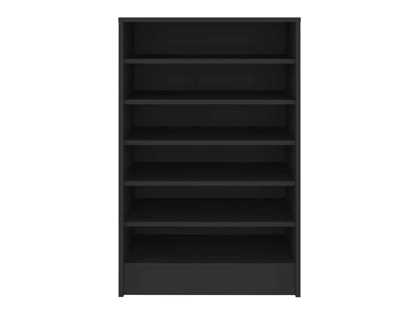 Zapatero negro 60x35x92 cm Madera contrachapada