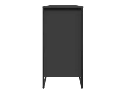 Zapatero negro 80x38x78 cm madera contrachapada