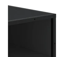 Zapatero negro 48x38x97,5 cm madera de ingeniería
