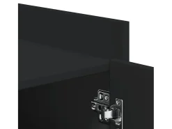 Zapatero negro 52x37,5x100 cm madera contrachapada