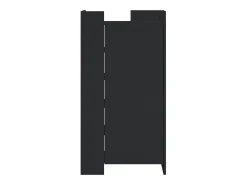 Zapatero negro 52x37,5x100 cm madera contrachapada