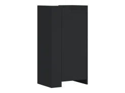 Zapatero negro 52x37,5x100 cm madera contrachapada