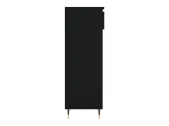 Zapatero negro 40x36x105 cm Madera contrachapada