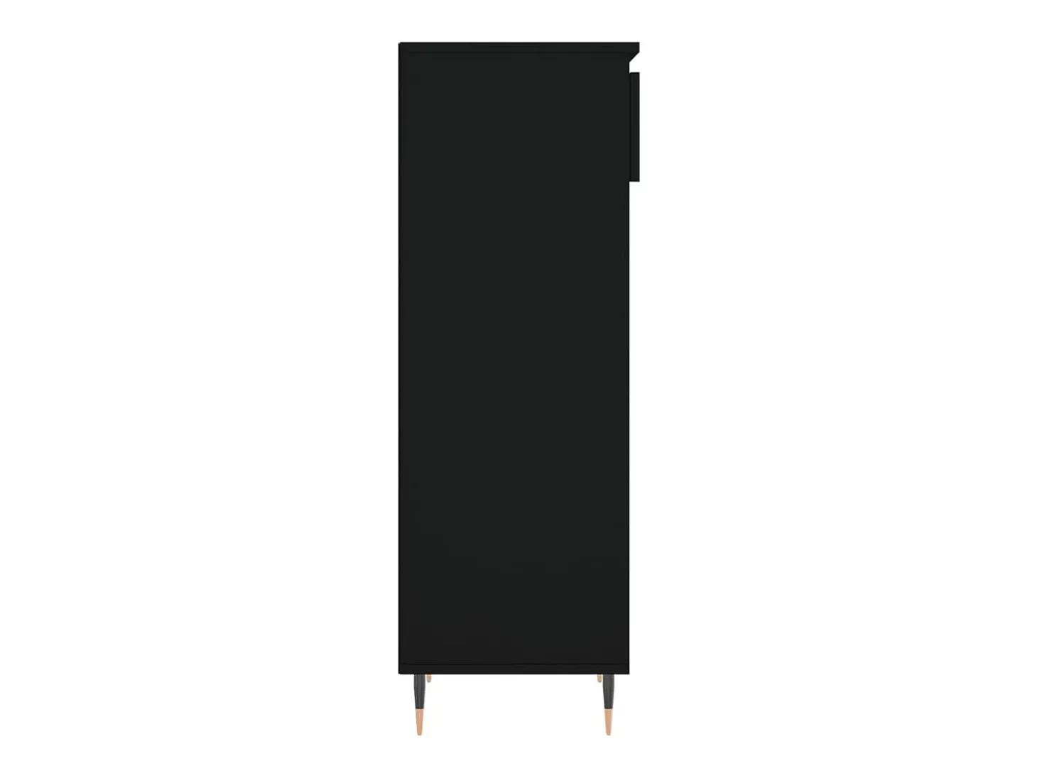 Zapatero negro 40x36x105 cm Madera contrachapada