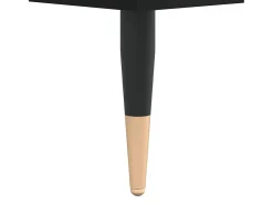 Zapatero negro 40x36x105 cm Madera contrachapada