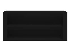 Zapatero negro 100x35x45 cm Madera de ingeniería