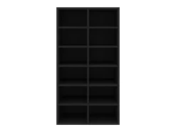 Zapatero negro 54x34x100,5 cm Madera de ingeniería