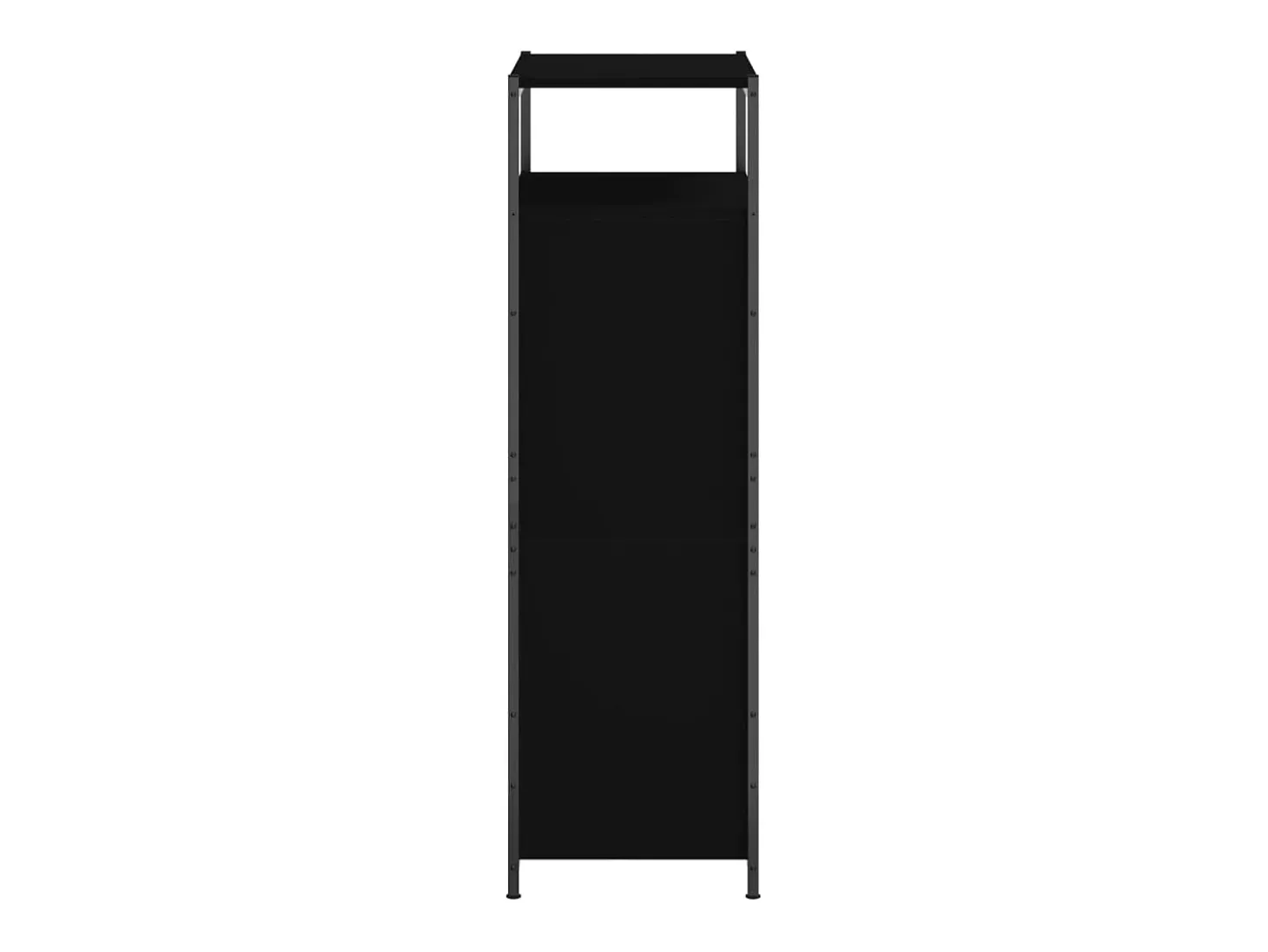 Zapatero negro 60x34x112 cm madera contrachapada