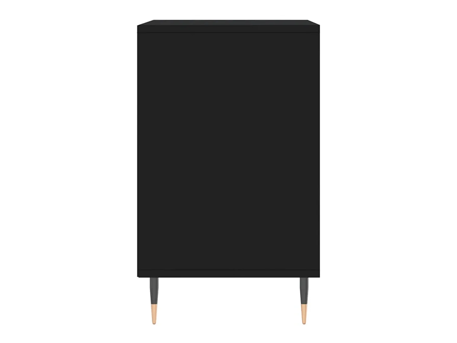 Zapatero negro 102x36x60 cm Madera contrachapada