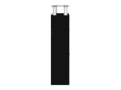 Zapatero negro 63x24x104 cm Madera contrachapada