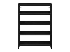 Zapatero negro 60x25x81 cm madera contrachapada