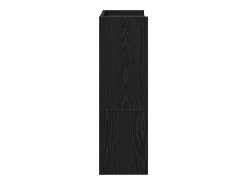 Zapatero negro 60x25x81 cm madera contrachapada