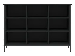 Zapatero negro 100x35x70 cm madera contrachapada