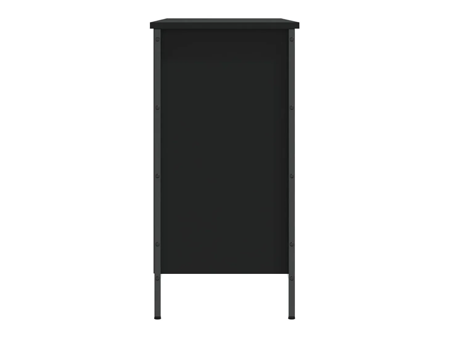 Zapatero negro 100x35x70 cm madera contrachapada