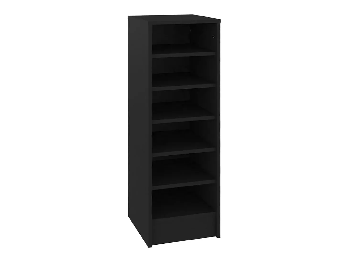 Zapatero negro 31,5x35x90 cm Madera contrachapada