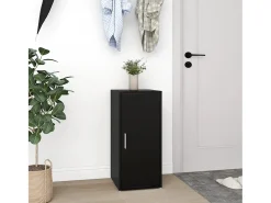 Zapatero negro 32x35x70 cm Madera contrachapada