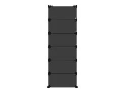 Zapatero negro 94,5x36,5x106 cm PP