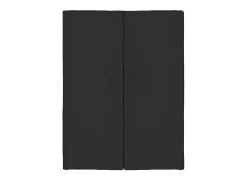 Zapatero negro 60x28x90 cm Tela