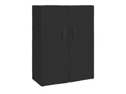 Zapatero negro 60x28x90 cm Tela
