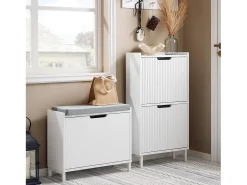 Zapatero Pequeño con 1 Solapa Organizador para Zapatos FSR151-K-W SoBuy ES