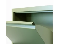Zapatero Pisa de 3 puertas en metal verde. Se entrega montado.