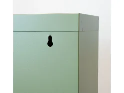 Zapatero Pisa de 3 puertas en metal verde. Se entrega montado.