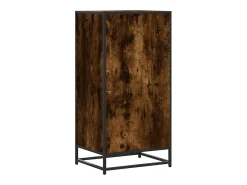 Zapatero roble ahumado 48x38x97,5 cm madera de ingeniería