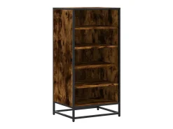 Zapatero roble ahumado 48x38x97,5 cm madera de ingeniería