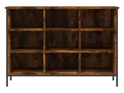 Zapatero roble ahumado 100x35x70 cm madera de ingeniería