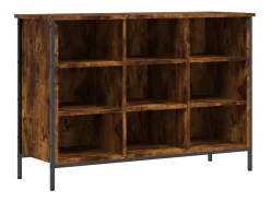 Zapatero roble ahumado 100x35x70 cm madera de ingeniería