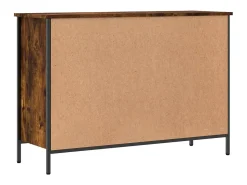 Zapatero roble ahumado 100x35x70 cm madera de ingeniería