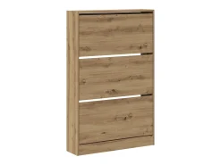 Zapatero Roble artesano 80x21x125,5 cm Madera de ingeniería