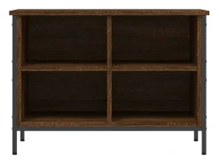 Zapatero roble marrón 69x35x50 cm madera de ingeniería