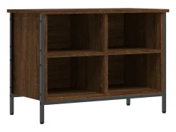 Zapatero roble marrón 69x35x50 cm madera de ingeniería