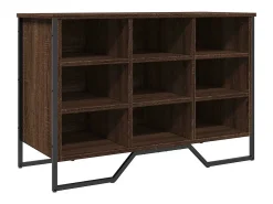 Zapatero roble marrón 90x38x61,5 cm madera de ingeniería