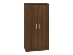 Zapatero Roble marrón 55x35x108cm Madera de ingeniería